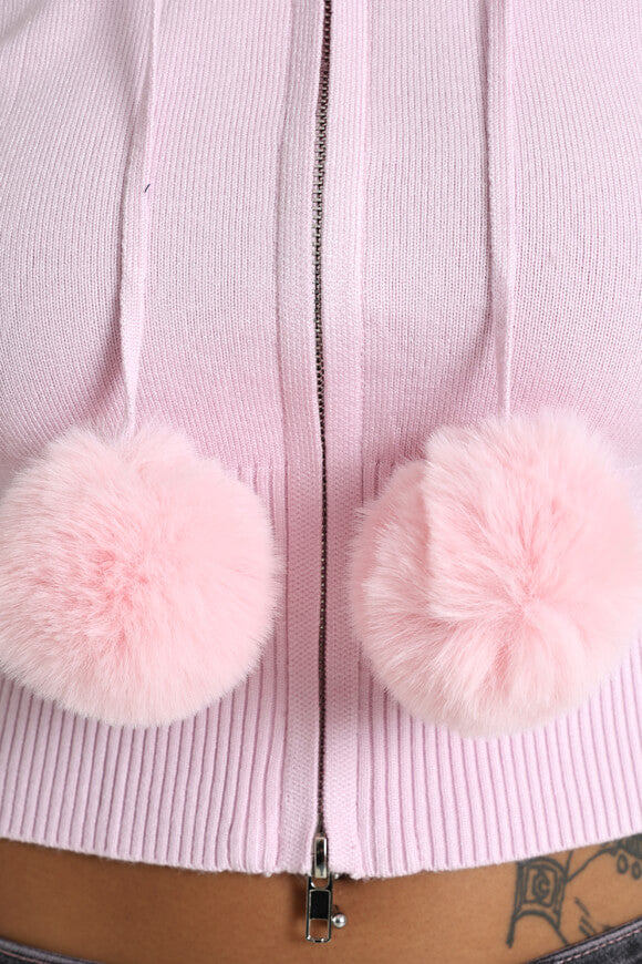 Crop cardigan - Pink