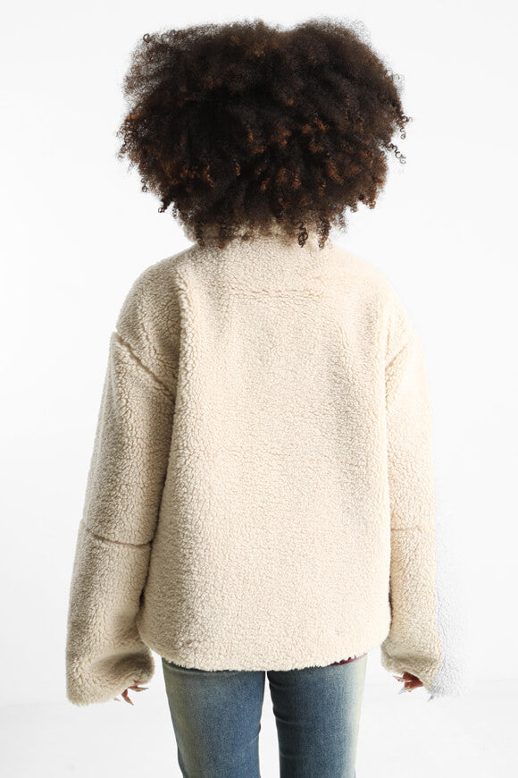 Oversize Teddy Jacke - Hellbeige