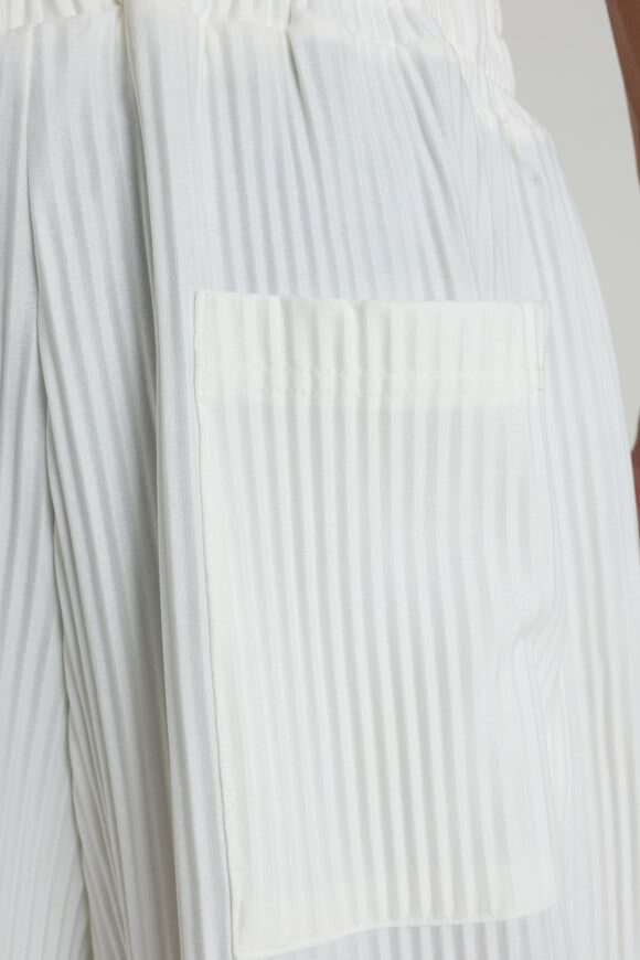 Pleated pants - white