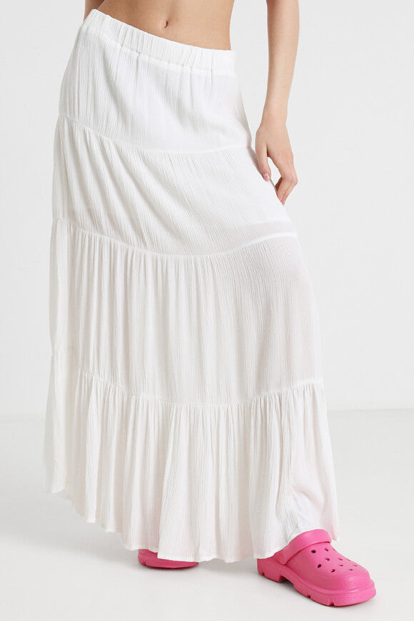 Strukturierter Maxirock - Offwhite