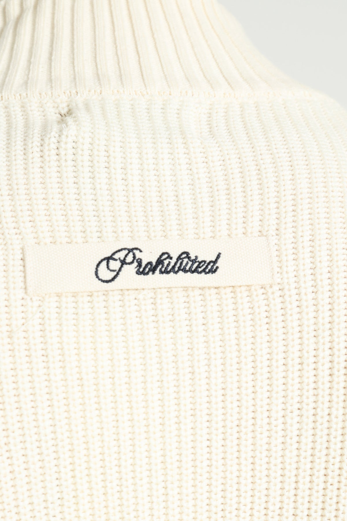 Campus jaquette en tricot côtelé - Cream