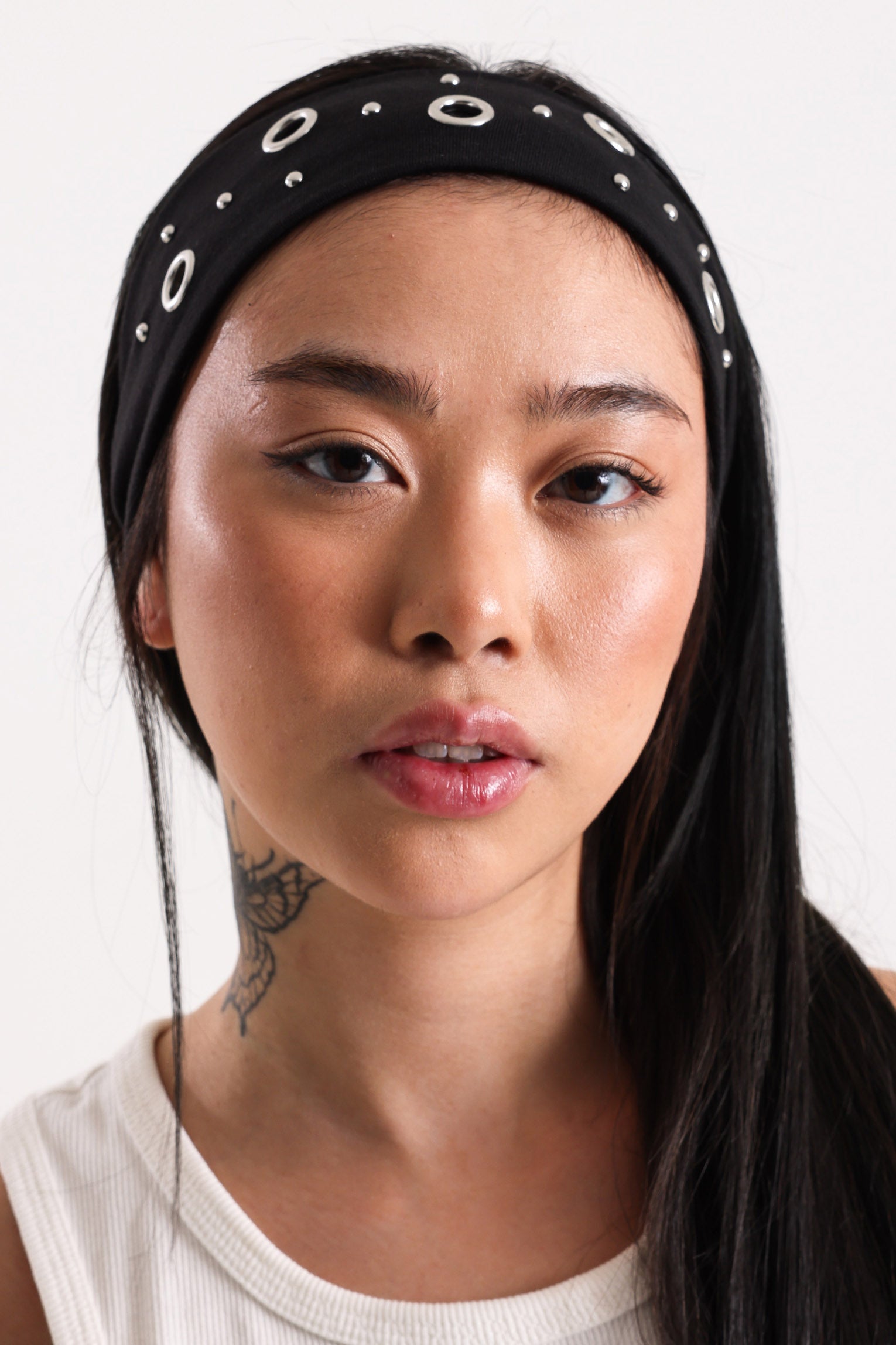 Set of two headbands - Black + Silver