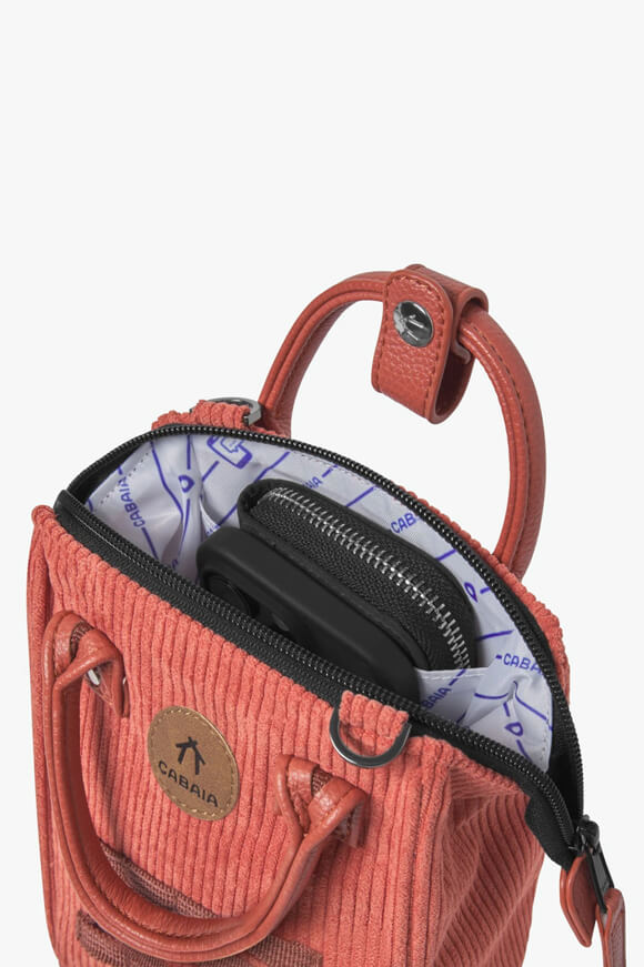 Borsa a mano o a tracolla Newcastle Cord - Terracotta