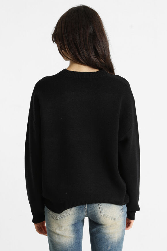 Strickpullover - Schwarz