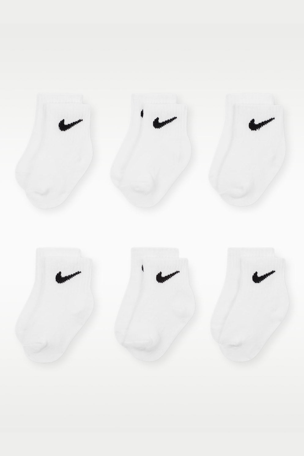 Lot de 6 paires de chaussettes bébé - White