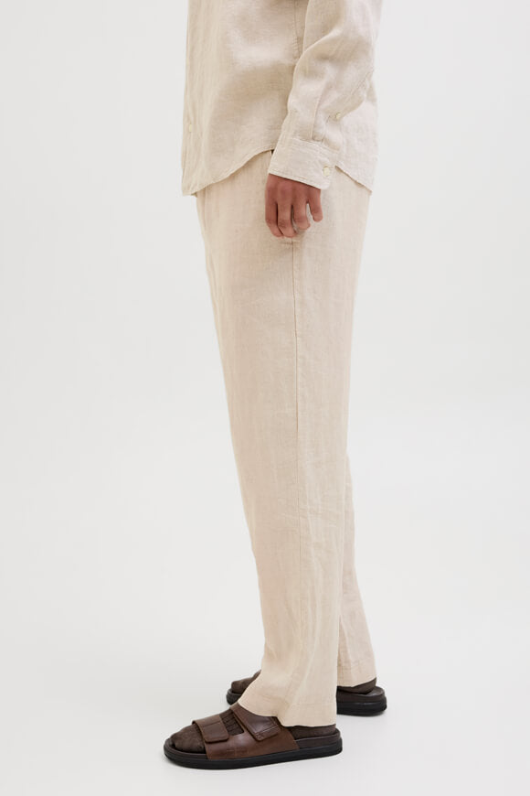 Lawrence chino linen trousers - Silver Lining