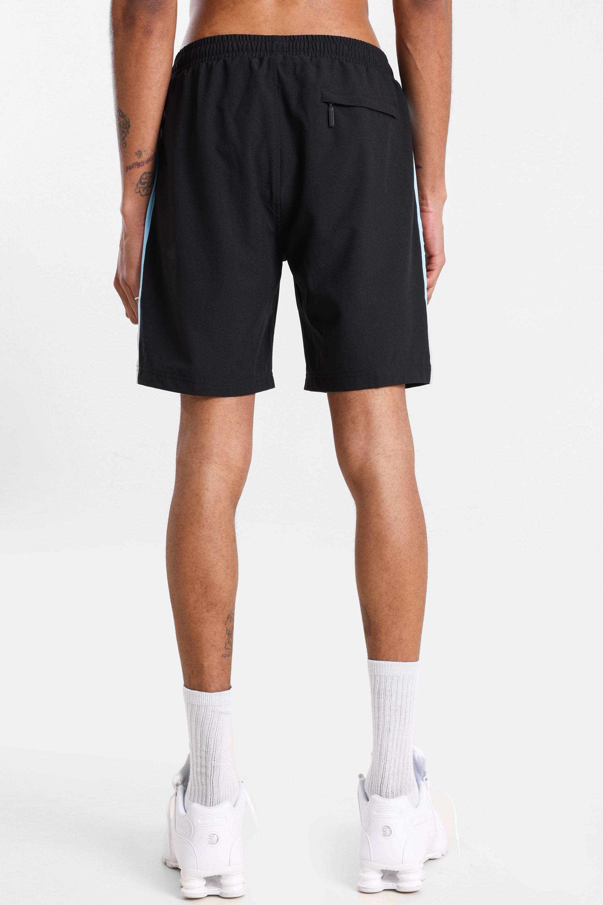 Goccla Trainingsshorts - Black + Baltic Sea