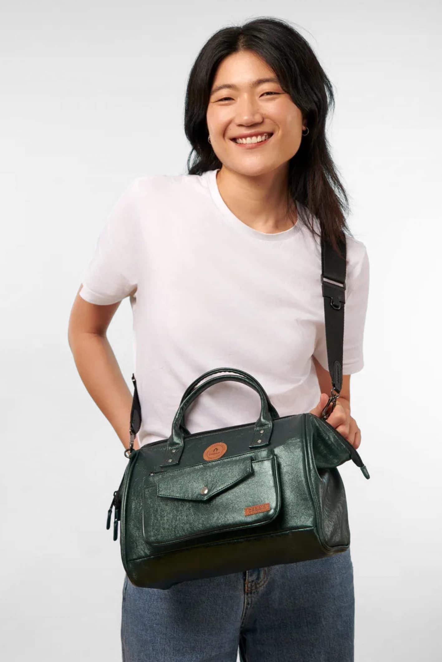 Borsa a mano/tracolla Lucerna - Verde scuro