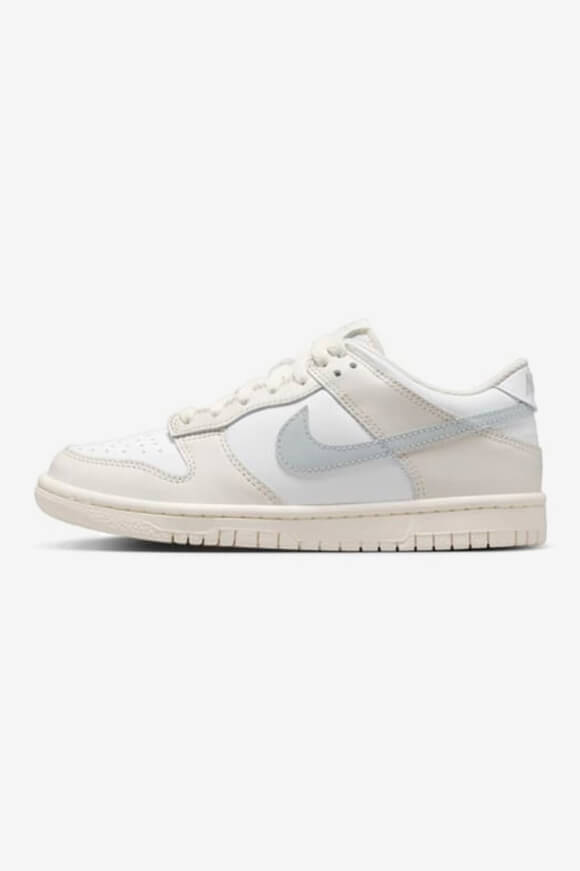 Dunk Sneaker - White + Light Silver