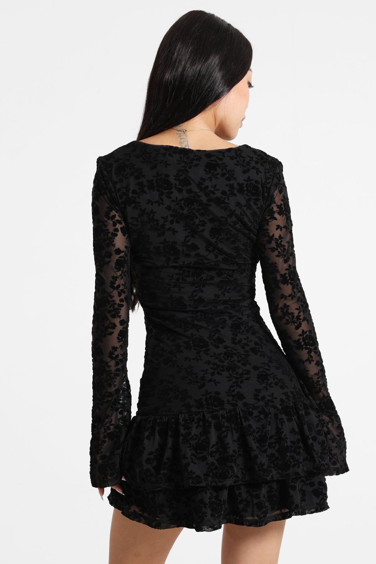 Mesh Minikleid - Black