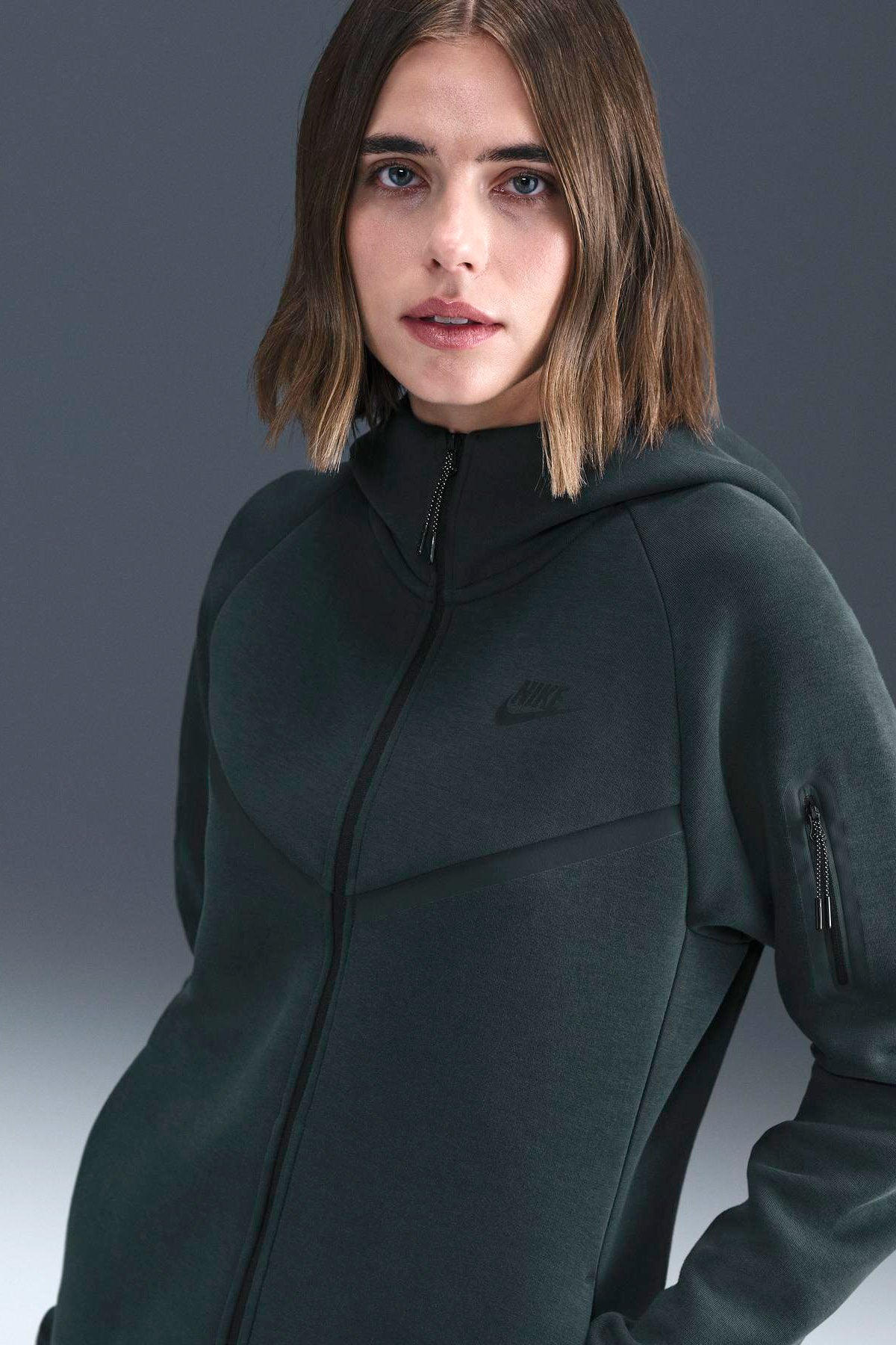 Sportswear Tech Fleece Kapuzensweatjacke - Seaweed