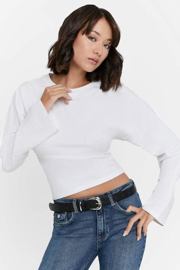 Langarmshirt - White