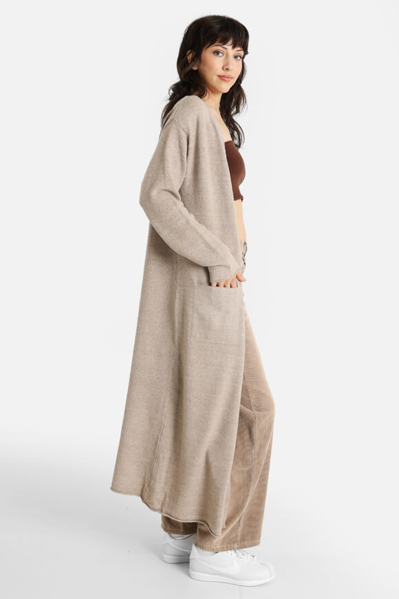 Long cardigan - Beige melange