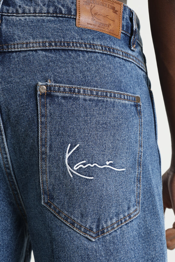 Small Signature Baggy Jeans - Denim Vintage Indigo