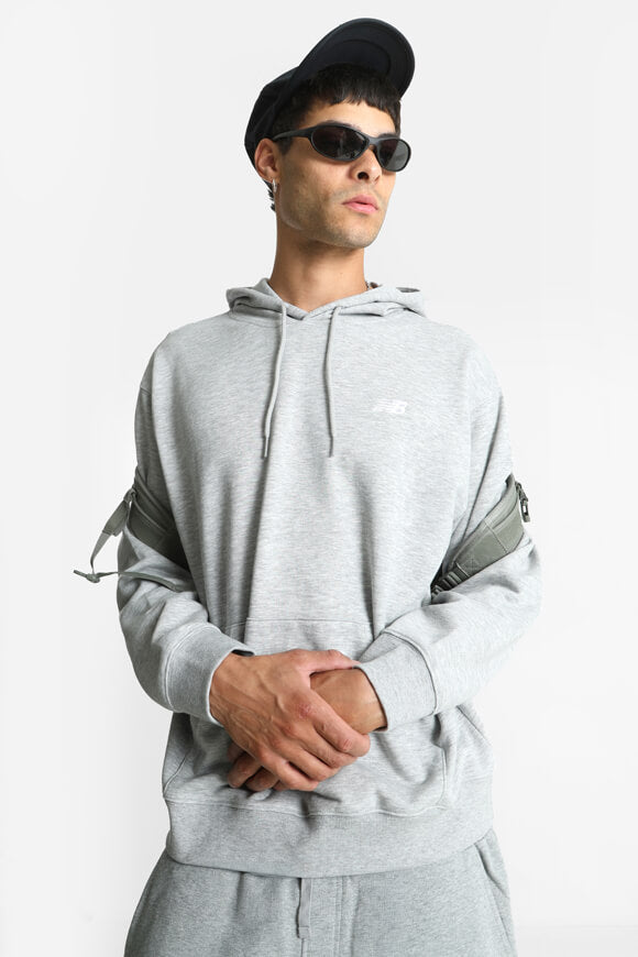 Sweat à capuche oversize - Gris Athlétique