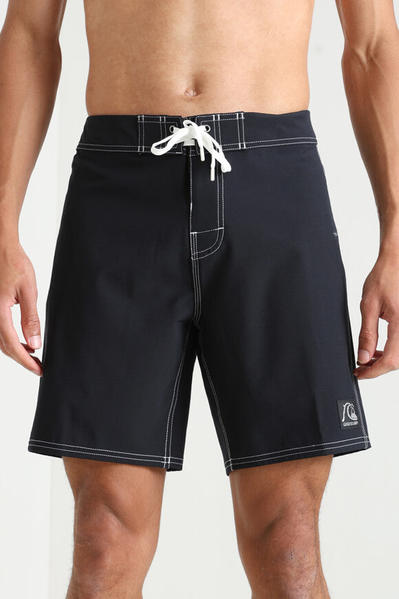 Original Straight Leg 18" Badeshorts - Black