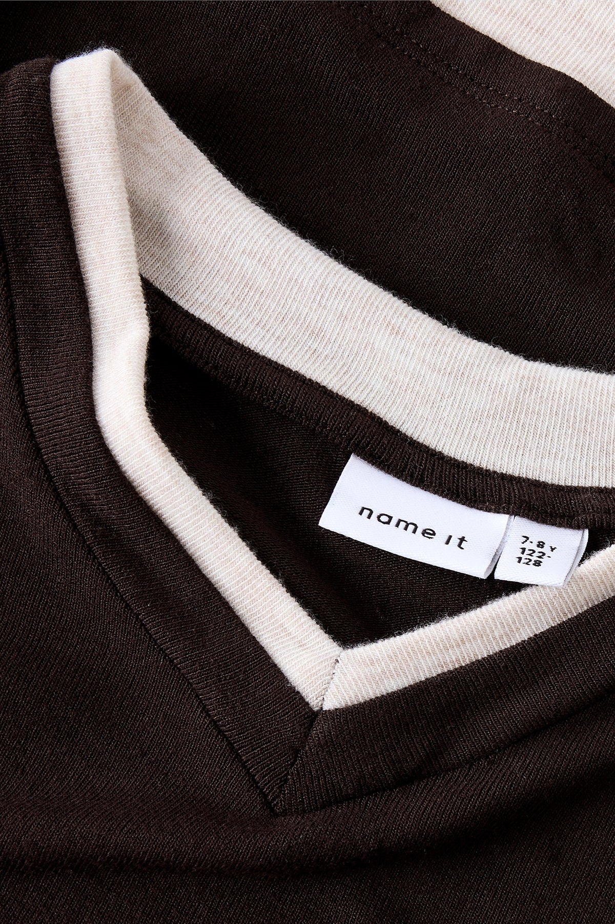 NKFNORA long-sleeve shirt - Black + Beige