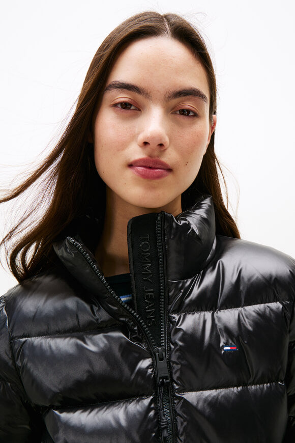 Leichte gesteppte Daunenjacke - Black