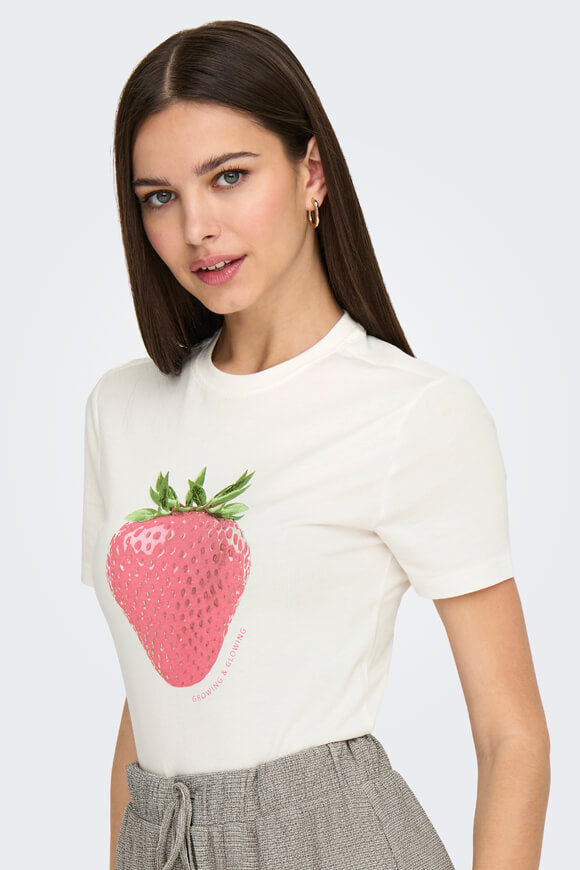 ONLKELLY Crop T-Shirt - Cloud Dancer
