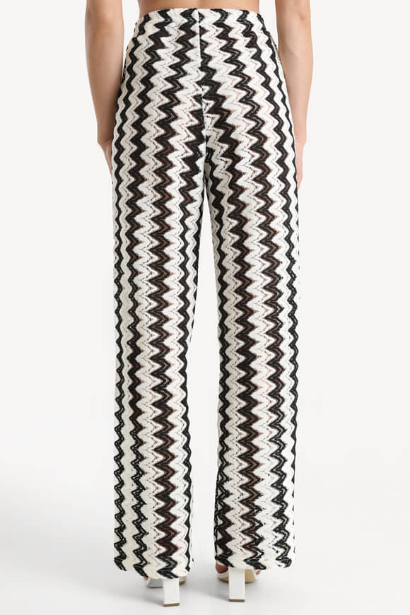 Pantaloni all'uncinetto - Offwhite + Black