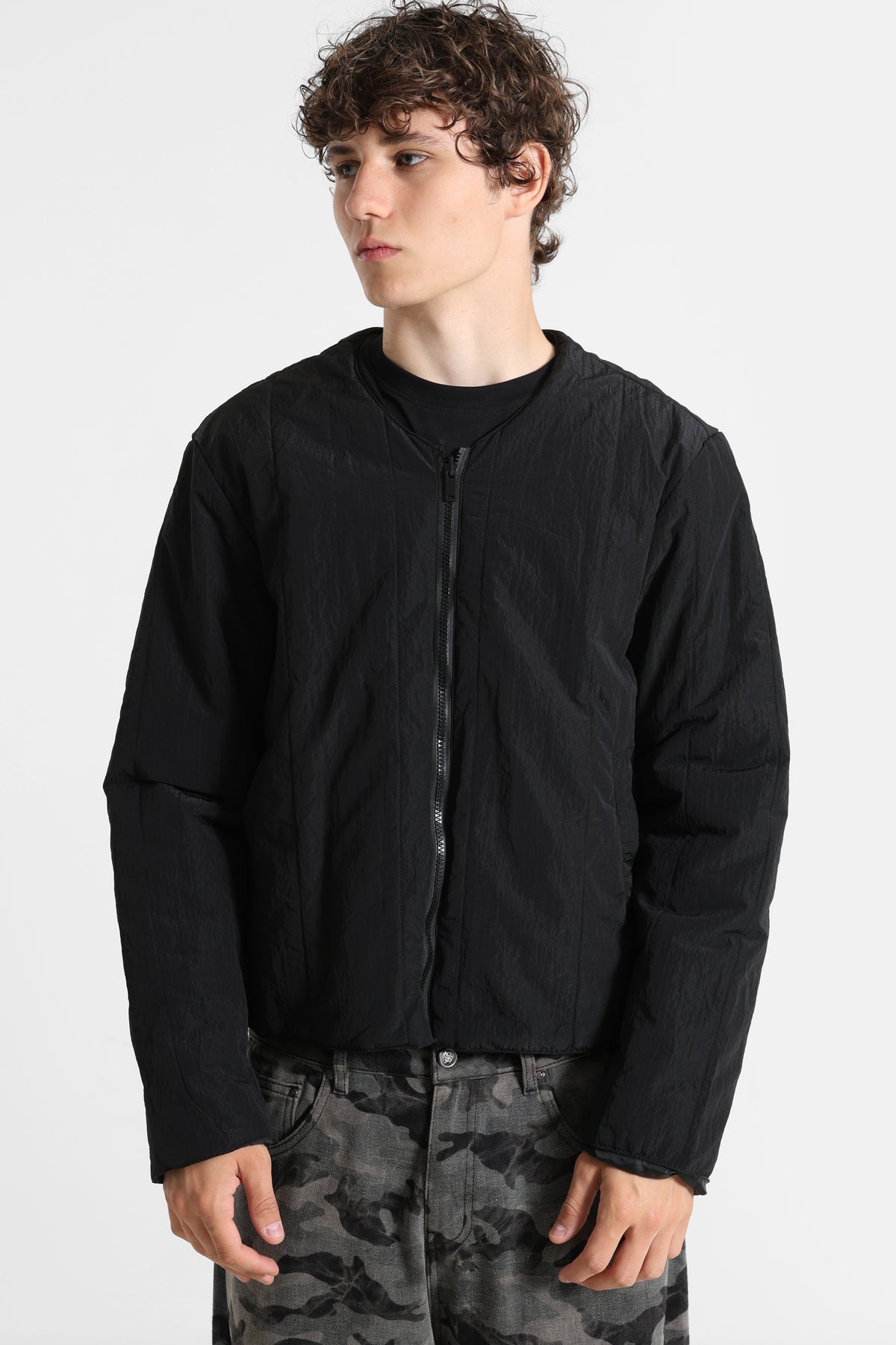 Leichte 2-in-1-Jacke - Coffee