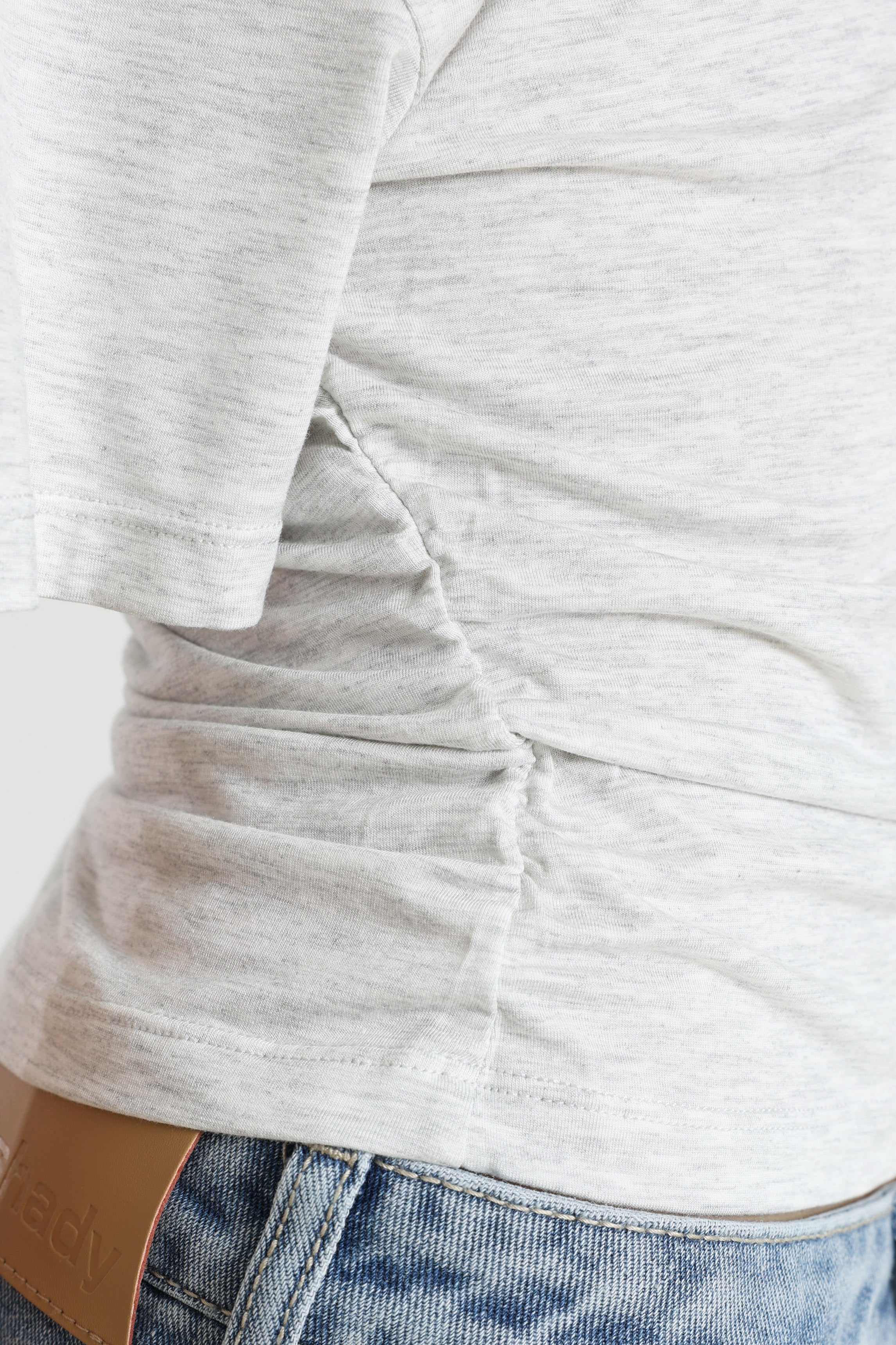 T-shirt monospalla - Grigio mélange