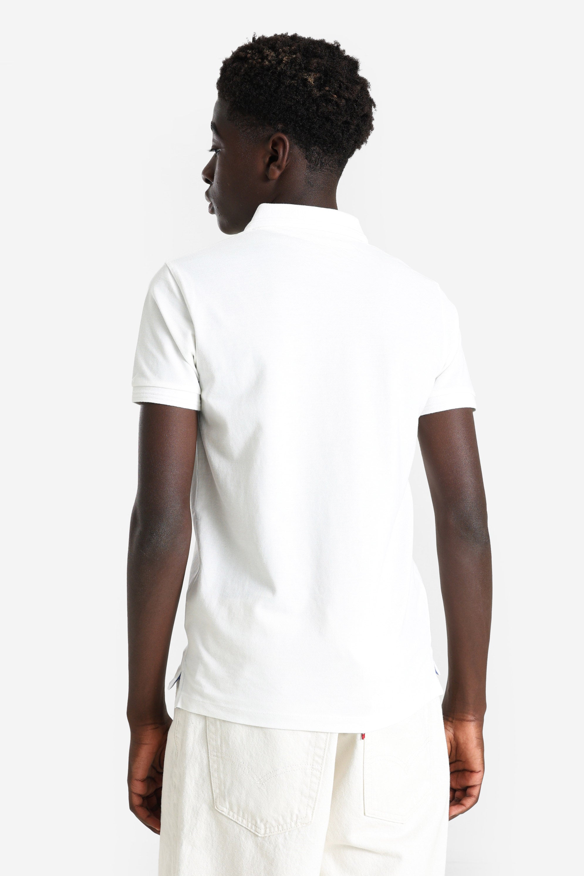 Polo Farid - White + Royal