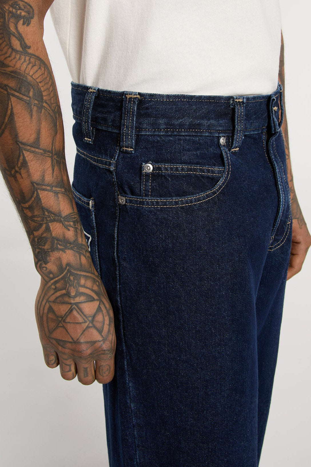 Jeans Hilham Baggy - Indaco scuro