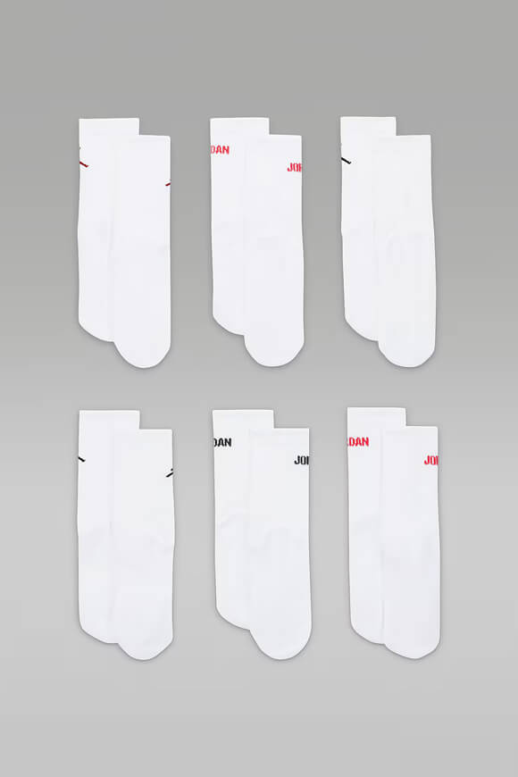 Sechserpack Kids Socken - White