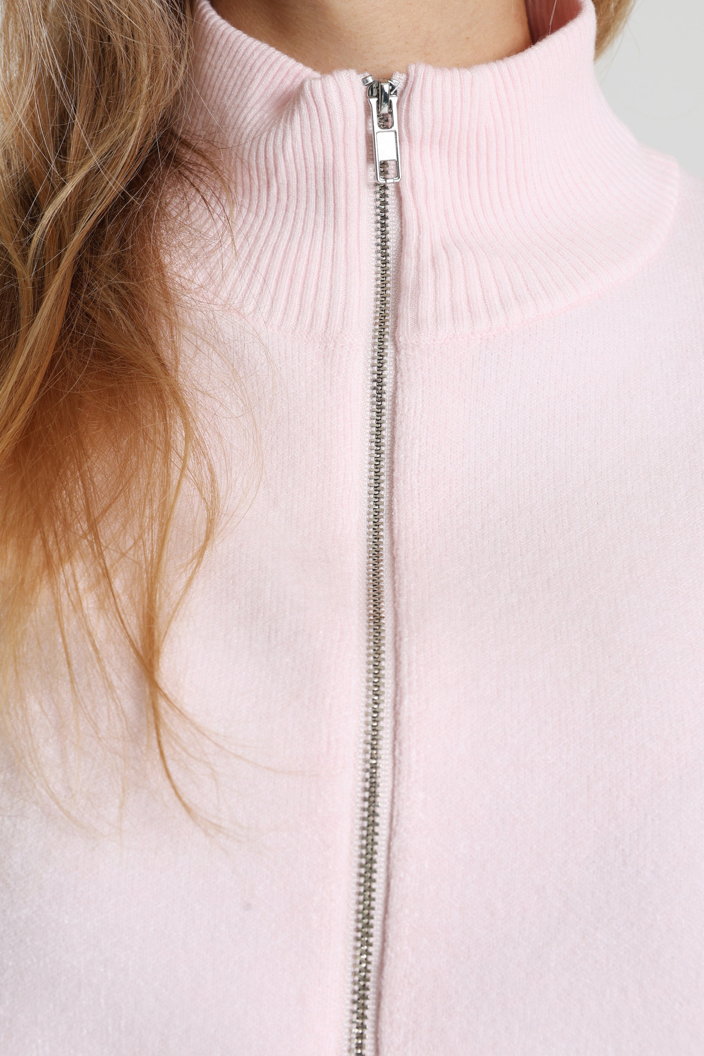 Giacca in maglia - Rosa