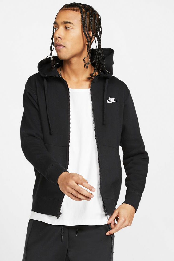 Sportswear Club Kapuzensweatjacke - Black