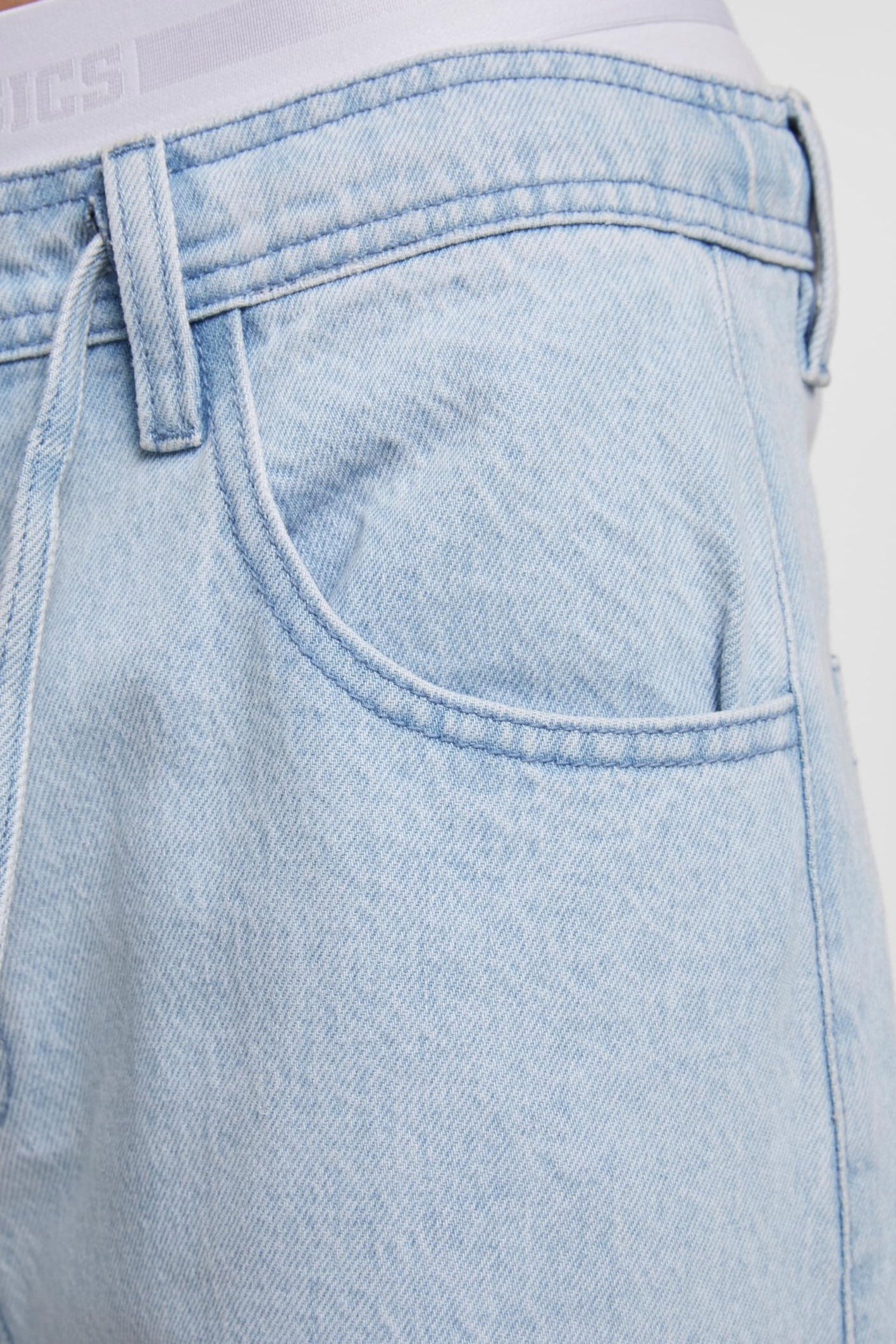 Jeans Bermudashorts - Light Blue Washed