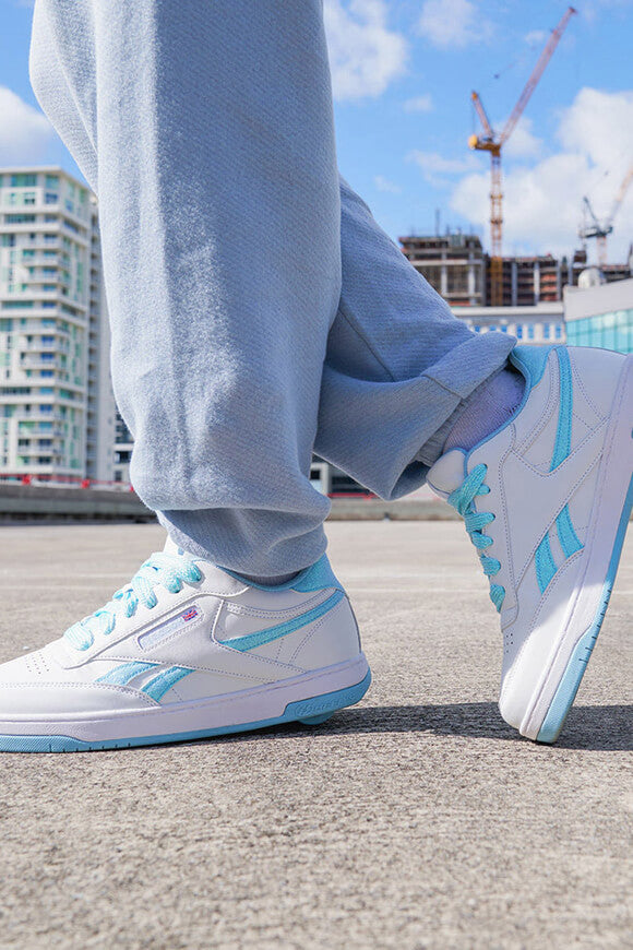 Club C Sneaker - White + Light Blue
