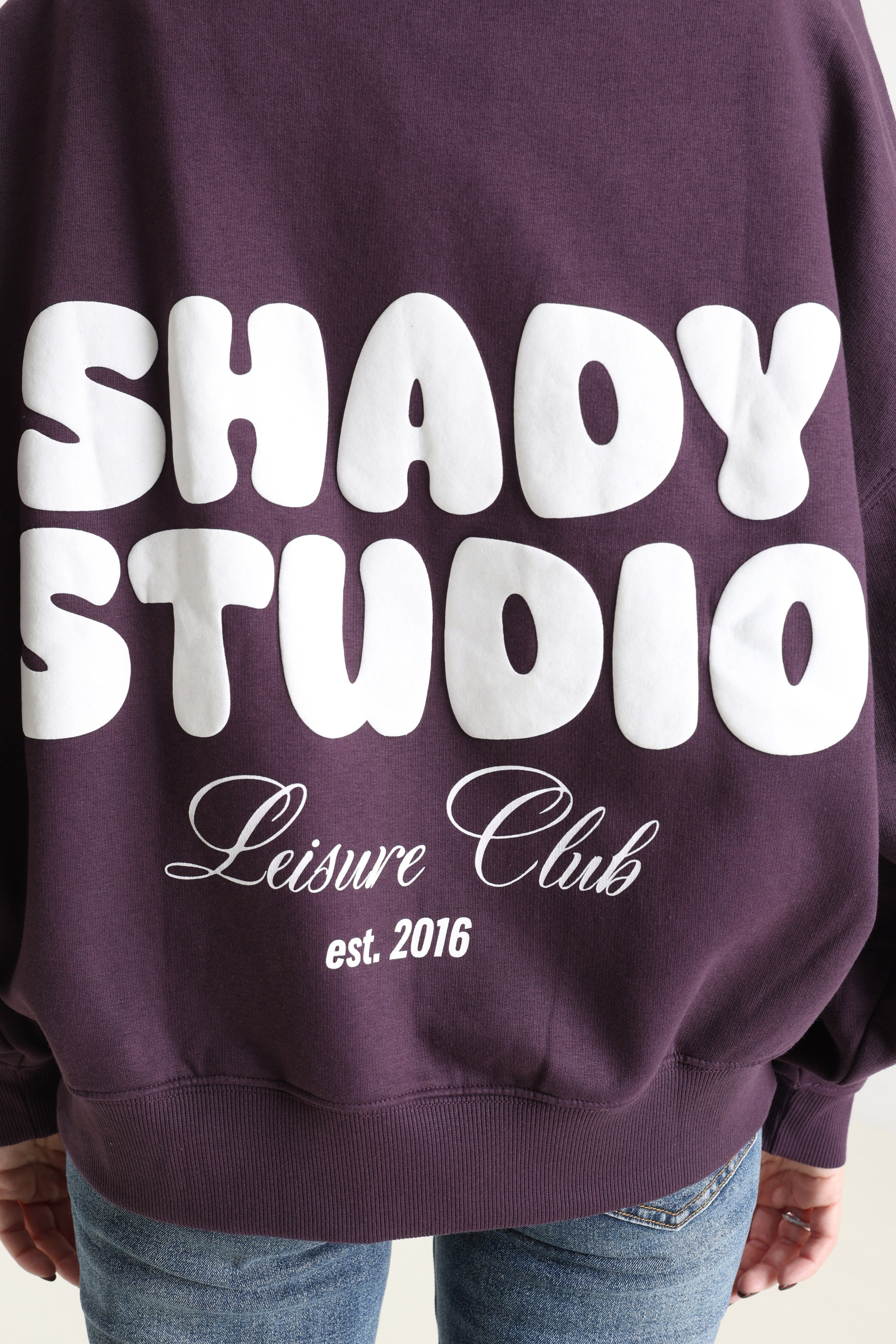 Kapuzensweatjacke - Aubergine