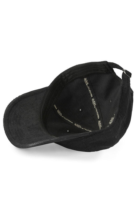 Casquette en velours côtelé / strapback - Black