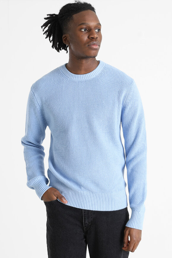 Knitted sweater - Fresh Zendy Blue