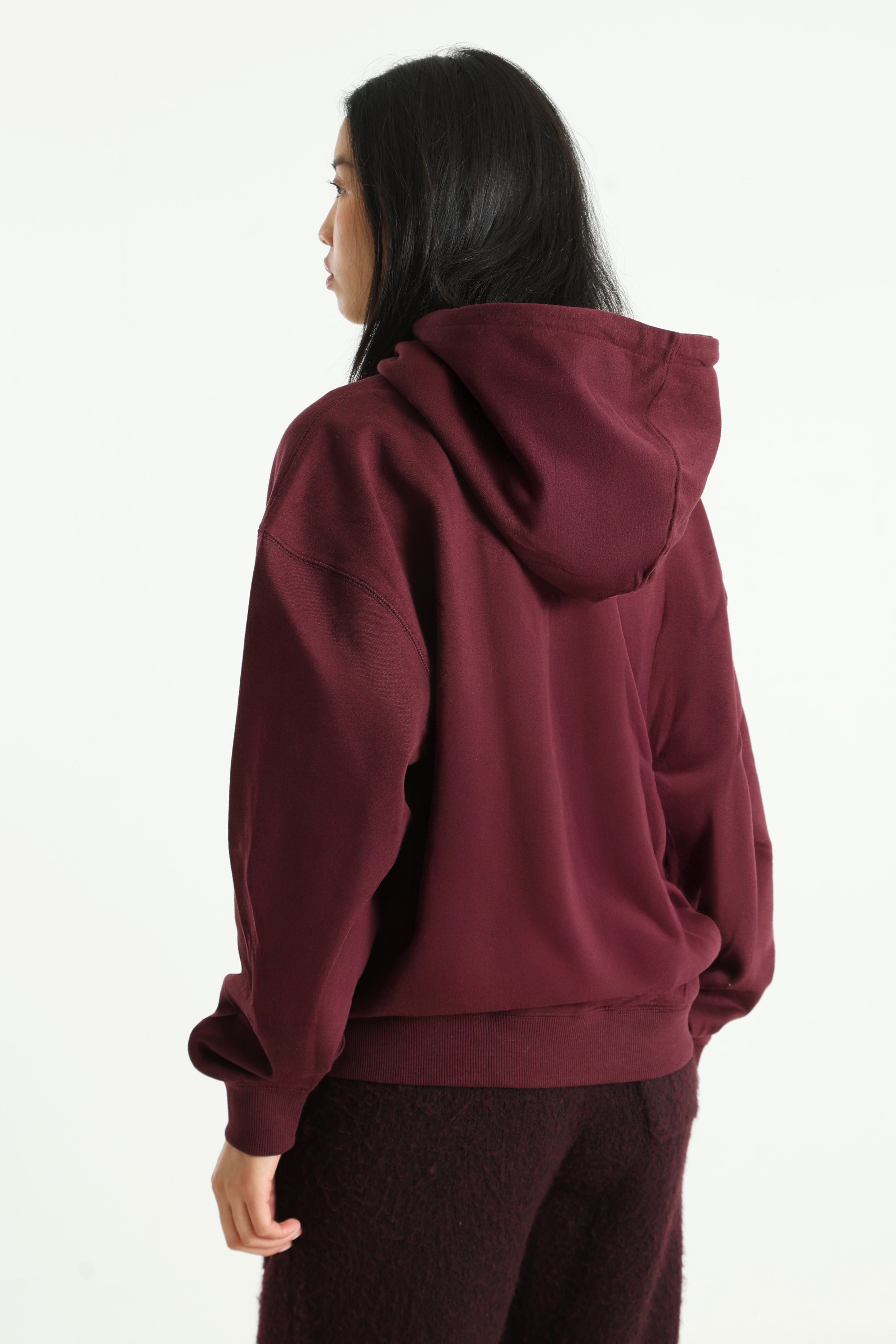 Hooded sweatshirt - Bordeaux