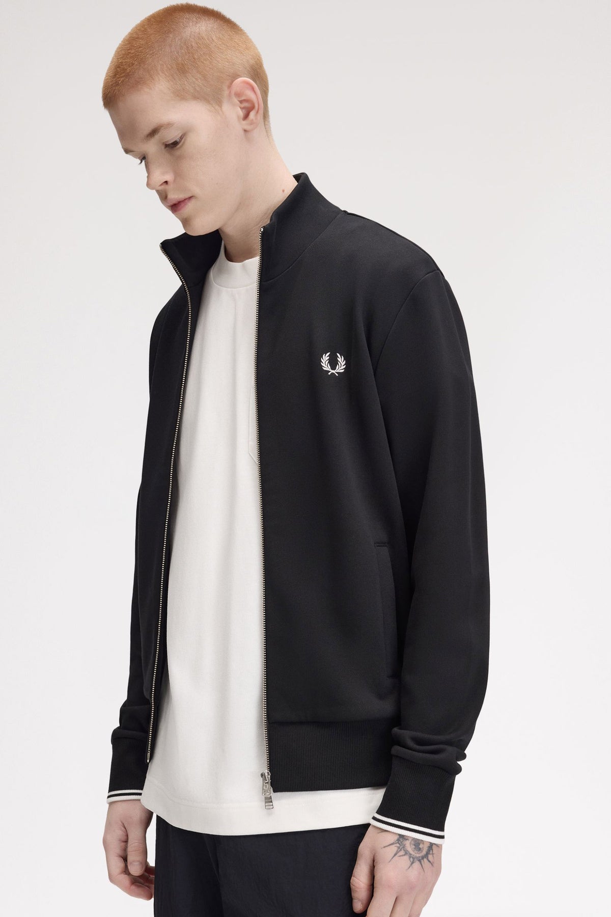 Felpa con zip - Black