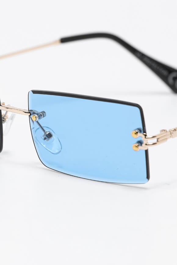 Lunettes de soleil - Couleur Or + Bleu