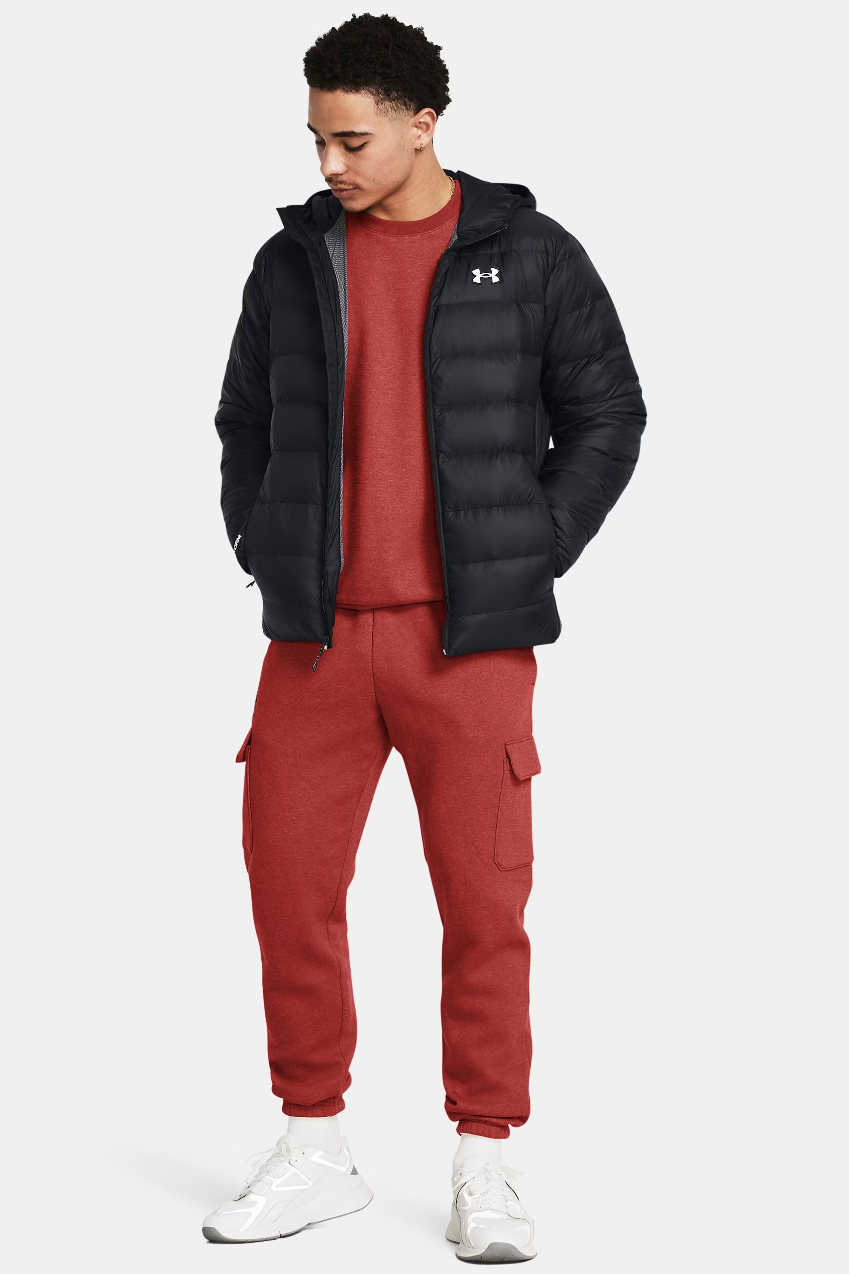 Leichte gesteppte Daunenjacke - Black