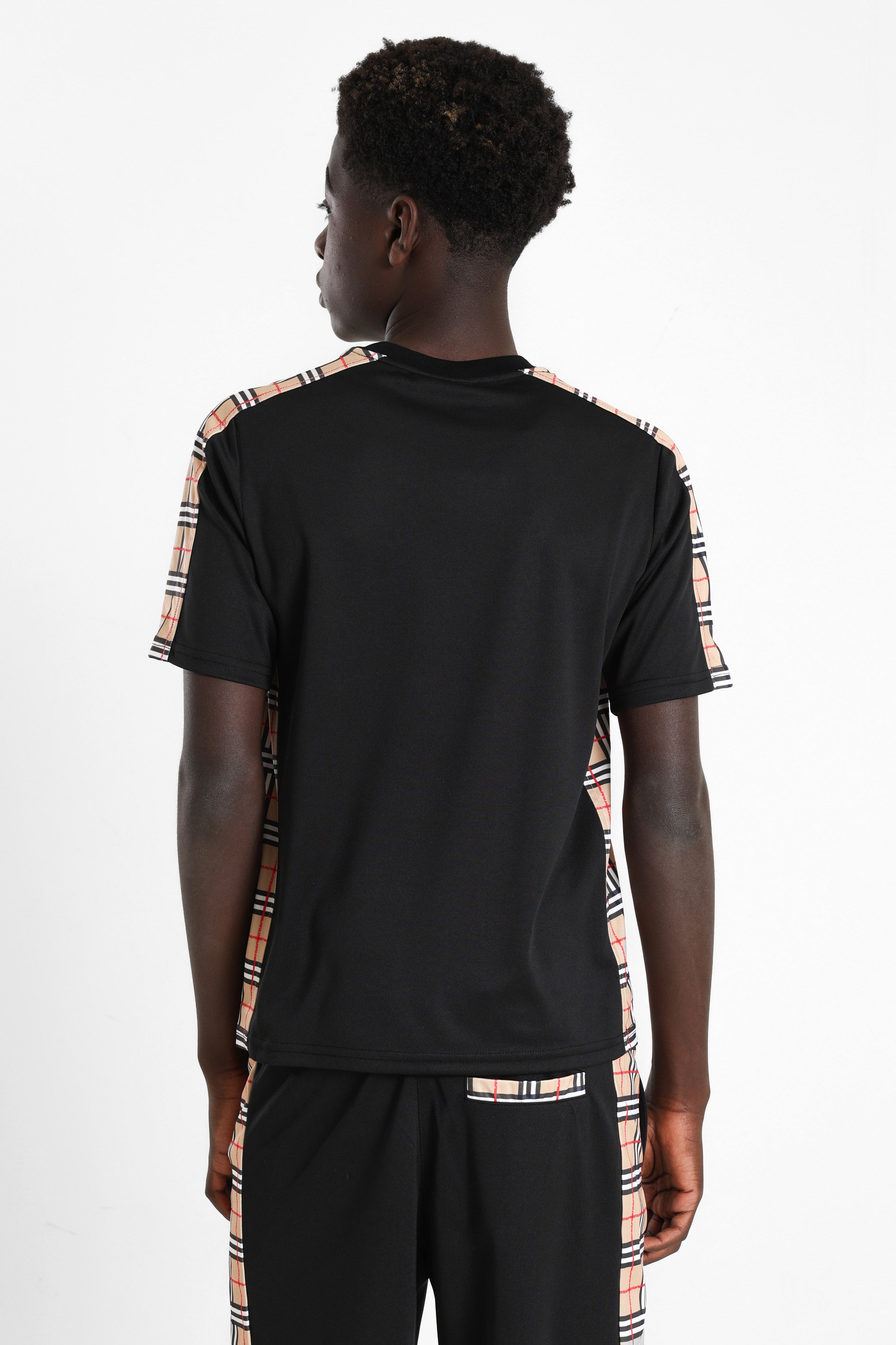 T-shirt - Nero + Beige