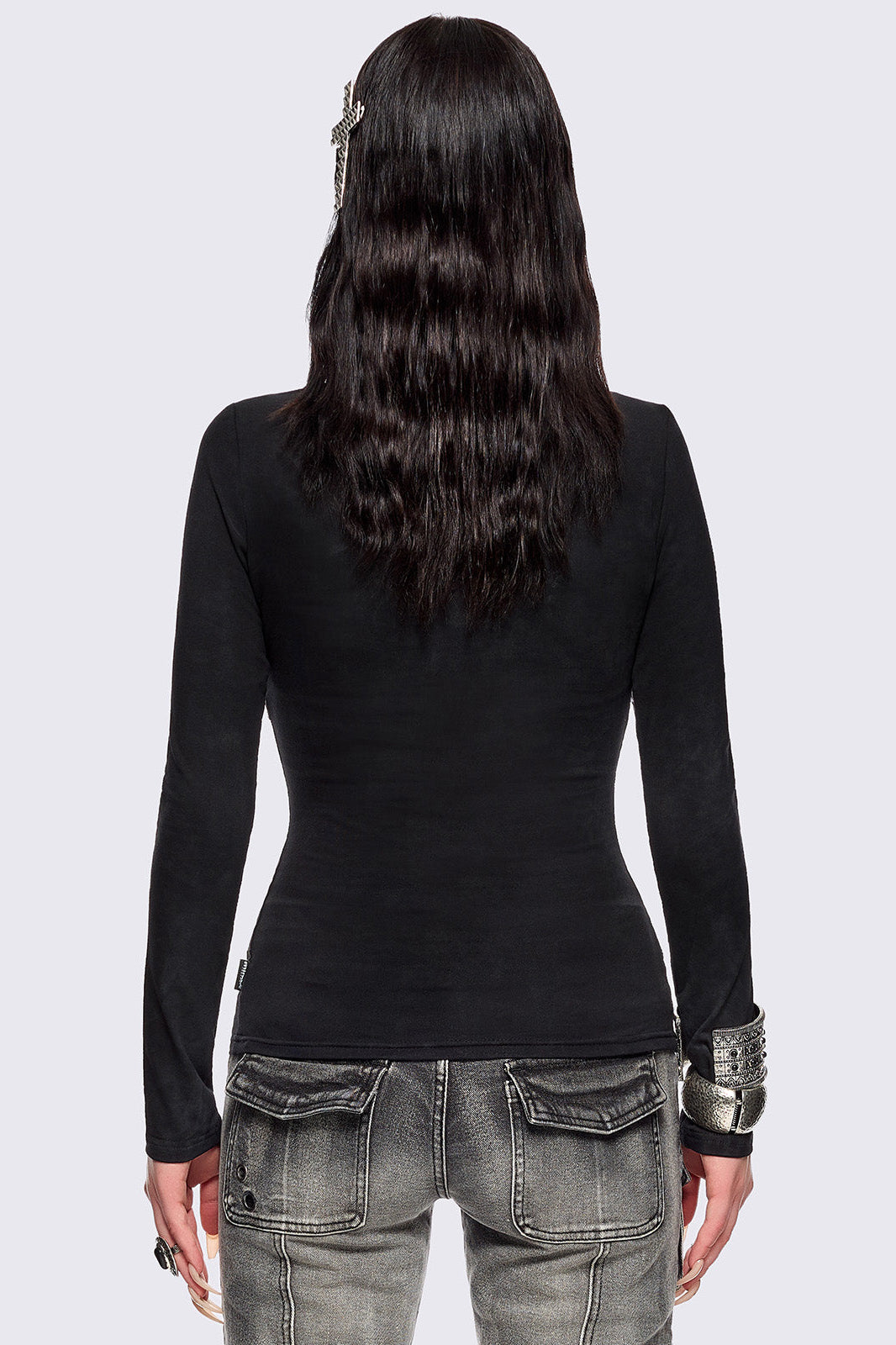 Dark Romance T-shirt à manches longues - Black