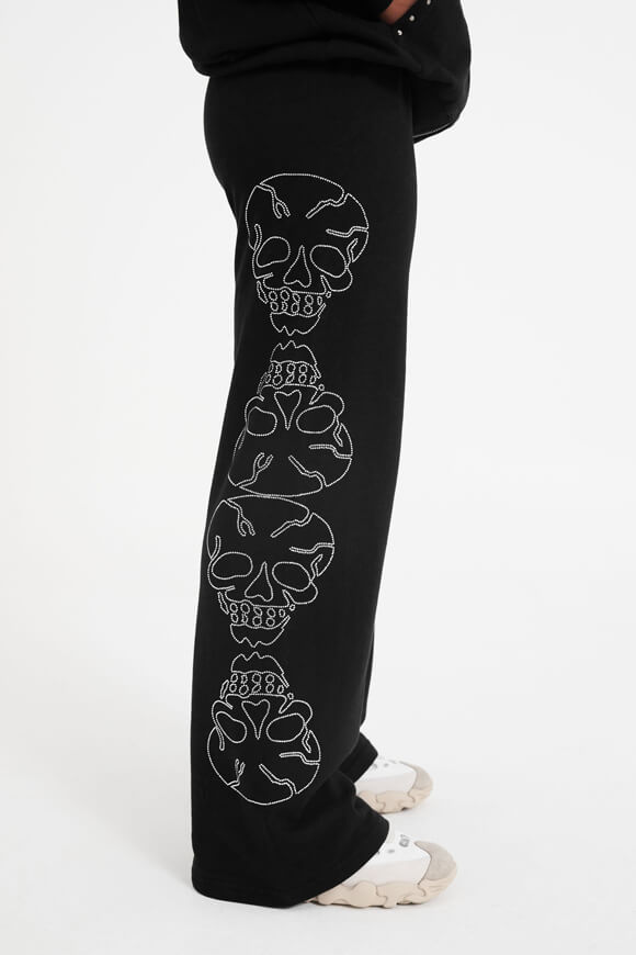 Pantalon sweat Crystal Skull - Noir