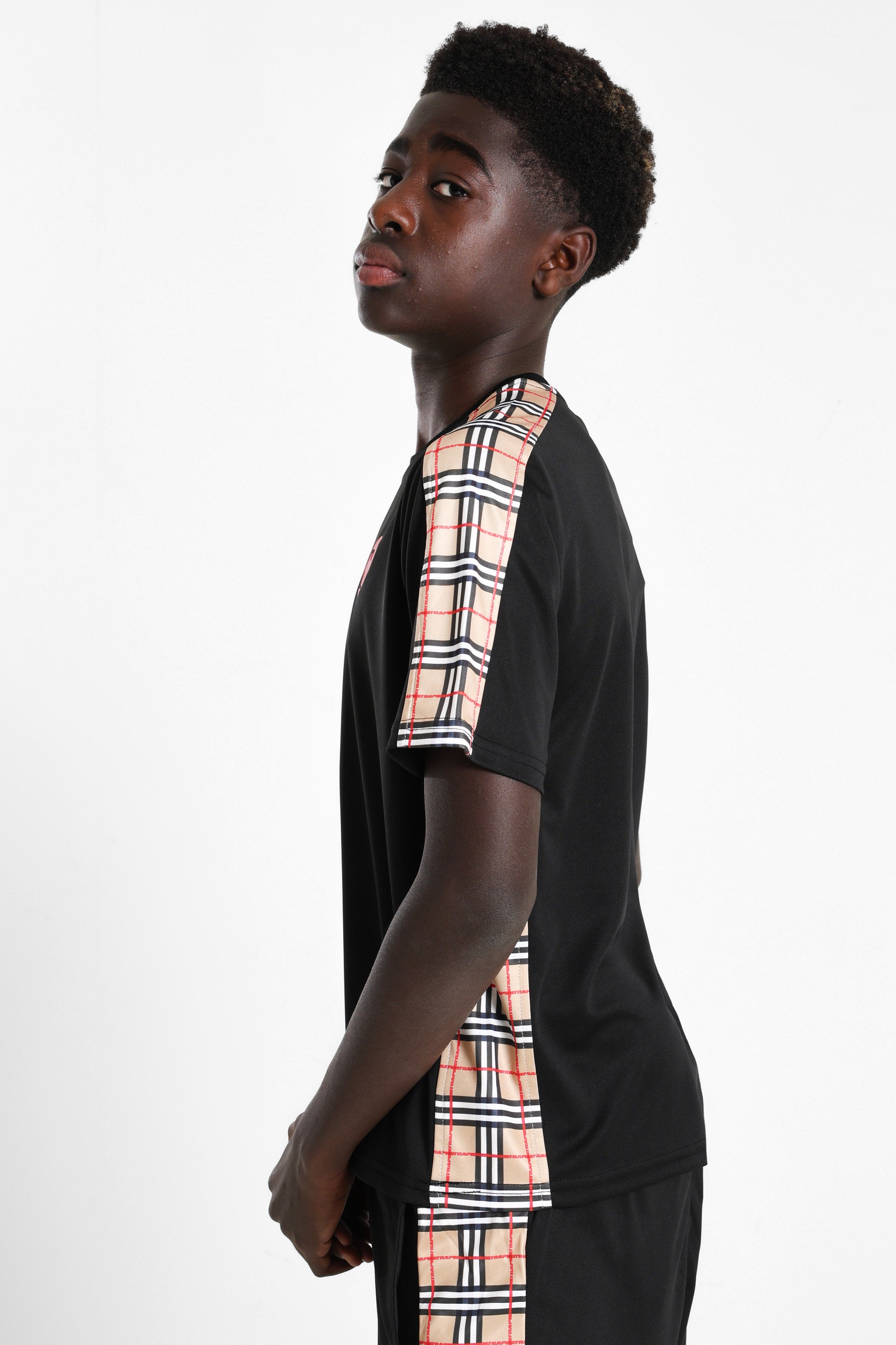 T-shirt - Nero + Beige