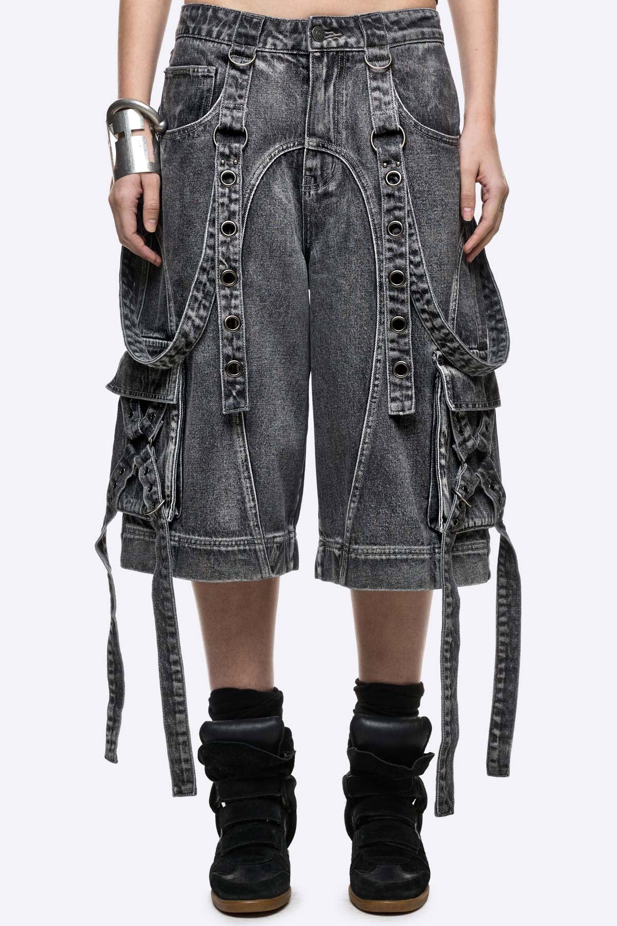 Trek Cargo Bermudashort - Grey Washed