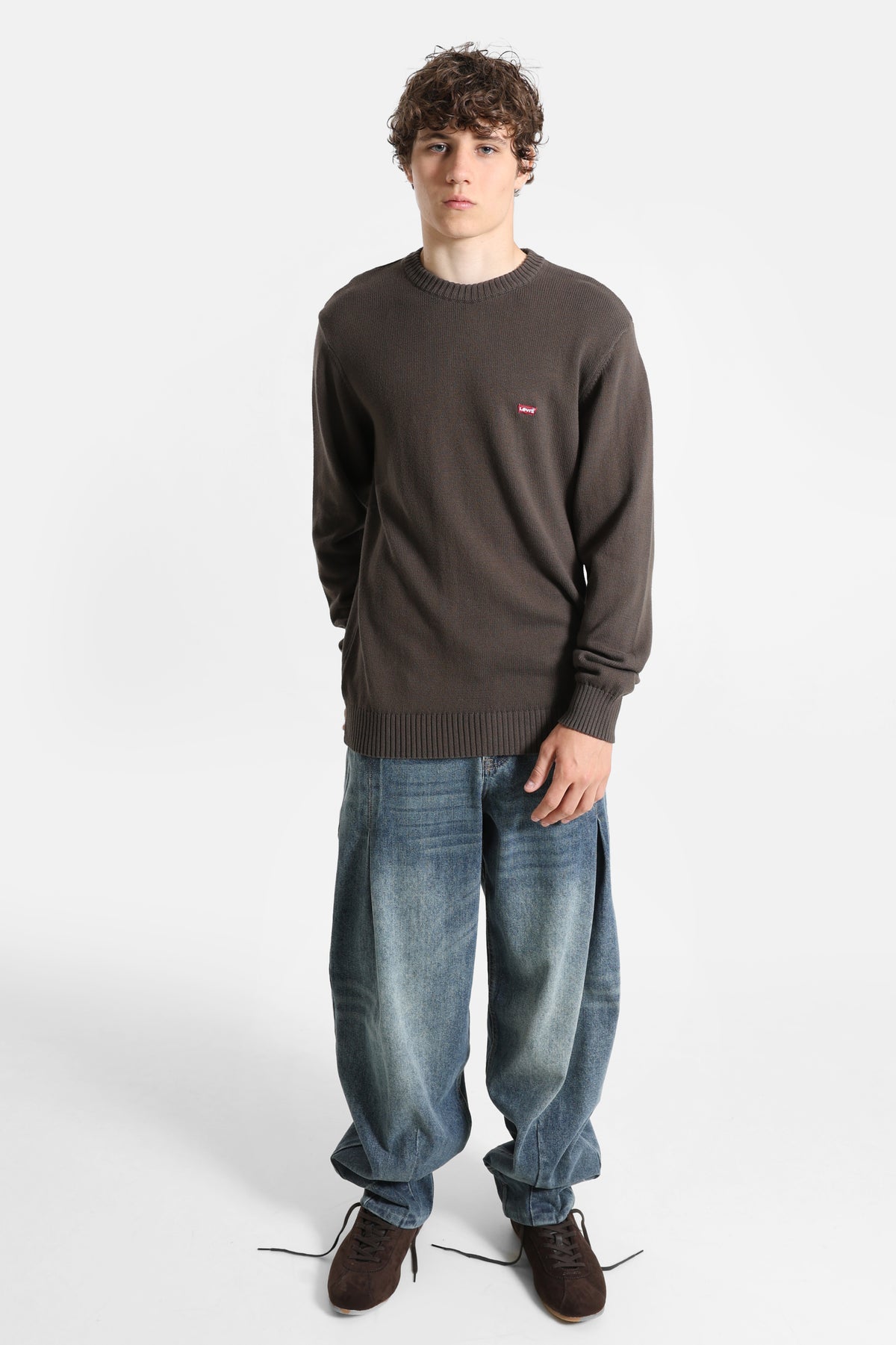 Feinstrickpullover - Coffee