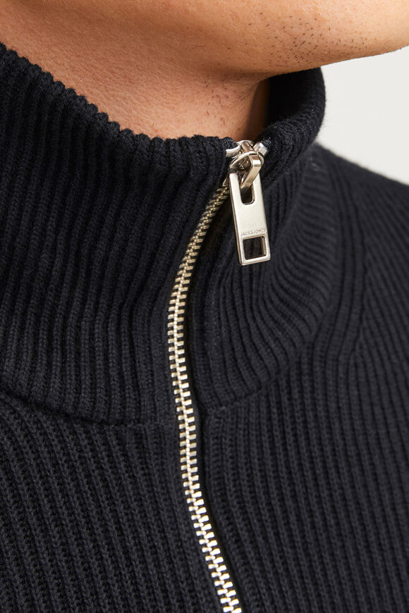 JJEPERFECT maglione in maglia a coste - Black