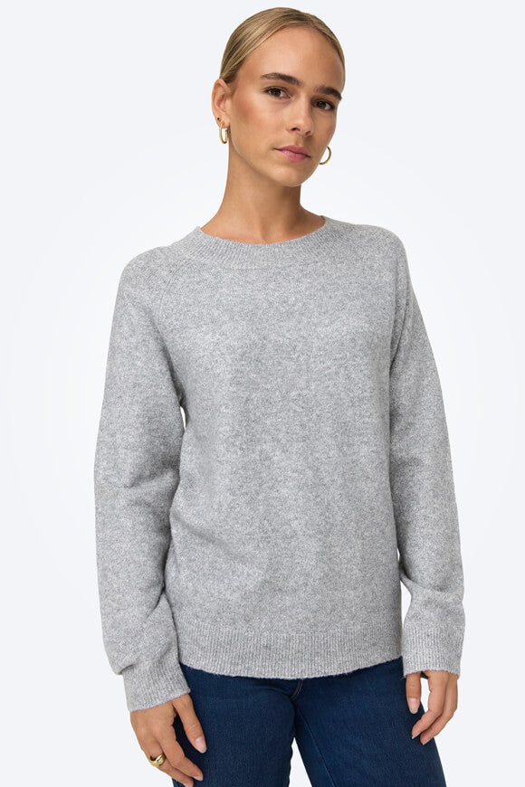 ONLRICA maglione in maglia sottile - Light Grey Melange