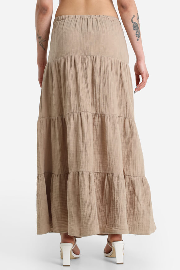 Musselin Maxirock - Taupe