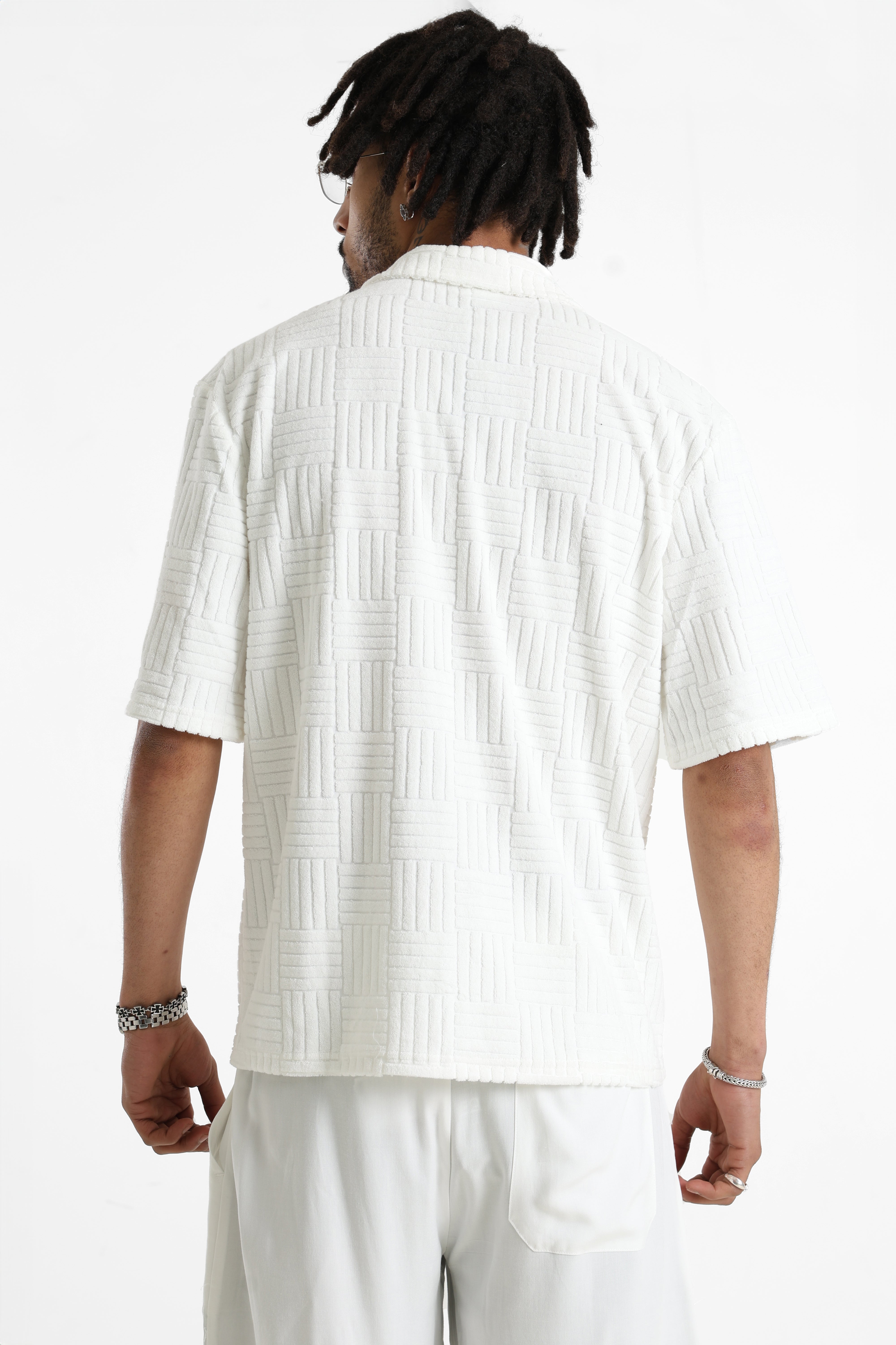 Frottee Hemd - Offwhite